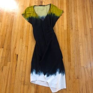 ZARA COLLECTION- M - Tie Dye Wrap dress NWOT